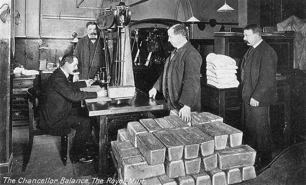 The Chancellor Balance, the Royal Mint, Tower Hill, London, early 20th century