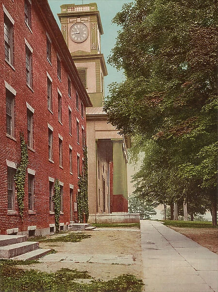 Chapel and dormitory, Amherst College, c1901. Creator: Unknown