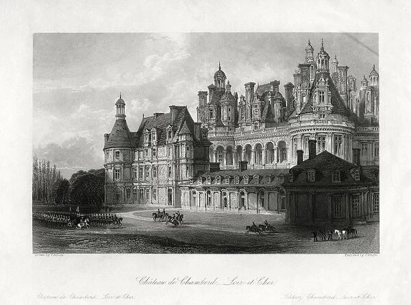 Chateau de Chambord, Loir-et-Cher, France, 1875. Artist: James Tingle