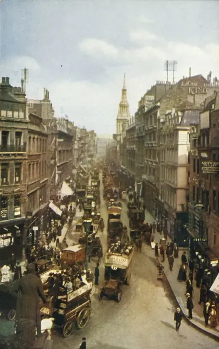 Framed Print : Cheapside, London, c1910 Print: A View Looking East Framed Print : Cheapside, London, c1910 Print: A View Looking East