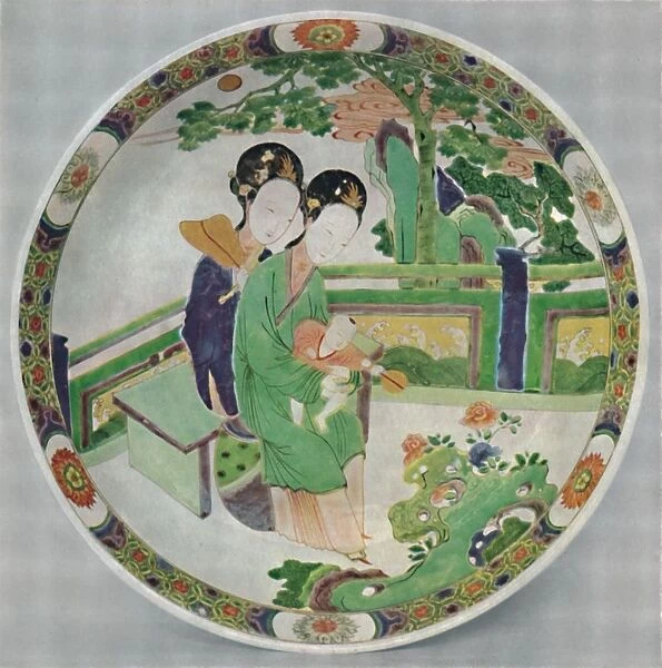 Chinese Porcelain Dish, Famille Verte. Period of K Ang Hsi, 1662-1722, (1928)