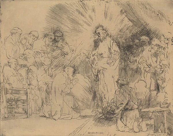 Christ Appearing to the Apostles, 1656. 1656. Creator: Rembrandt Harmensz van Rijn