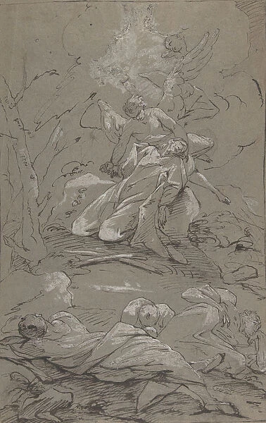 Christ in the Garden of Gethsemane, 1712-62. Creator: Paul Troger