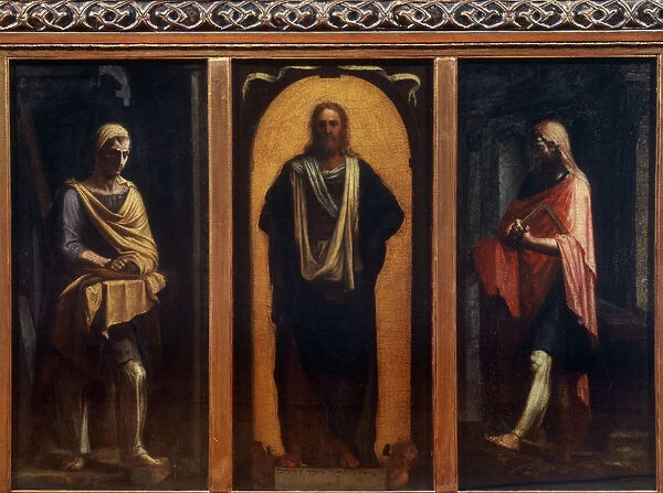 Christ with two Saints