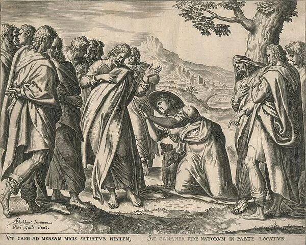Christ and the Woman of Canaan, c1577-1579. Creator: Philip Galle