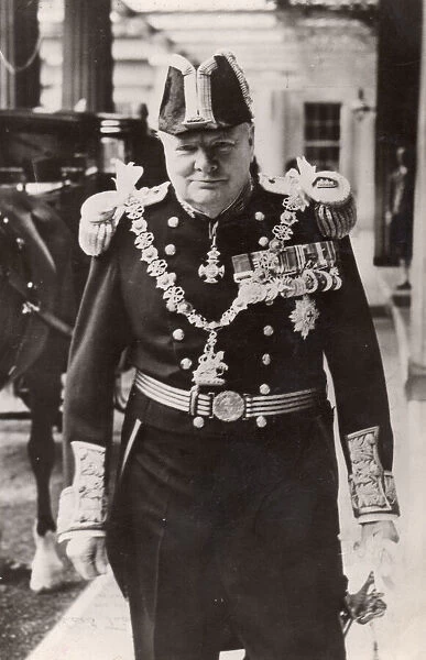 Churchill in Admirals uniform, 1946. Creator: Unknown