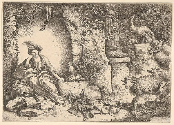 Circe changing the companions of Ulysses into beasts, 1650-1651