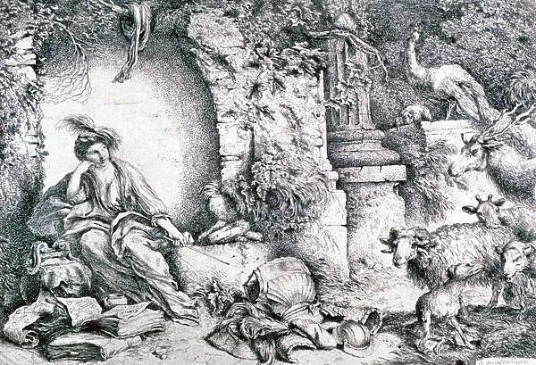 Circe Changing Ulysses Men, c1650. Artist: Giovanni Benedetto Castiglione