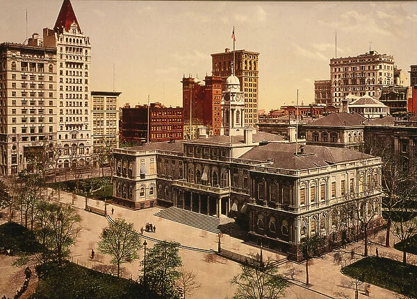 The City Hall, New York City, ca 1900. Creator: Unknown