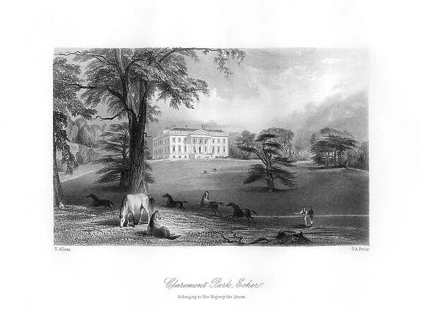Claremont Park, Esher, Surrey, 19th century. Artist: TA Prior