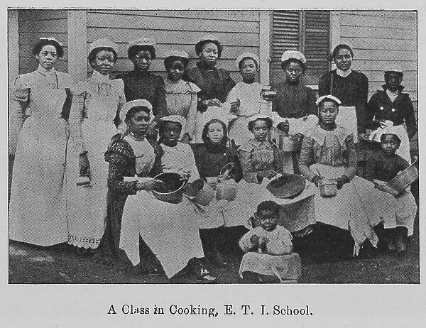 A Class in Cooking, E. T. I. School, 1903. Creator: Unknown