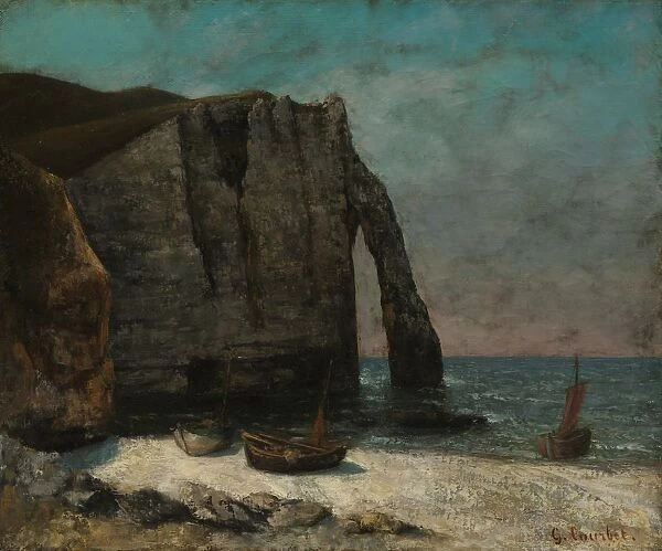The Cliff at Etretat, after 1872. Creator: Gustave Courbet (French, 1819-1877), imitator of