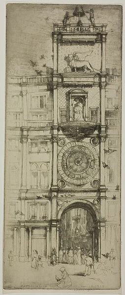 The Clock Tower, Venice, 1909. Creator: Donald Shaw MacLaughlan