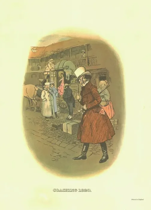 Framed Print : Johnnie Walker Striding Man Coaching Print, 1820 Framed Print : Johnnie Walker Striding Man Coaching Print, 1820