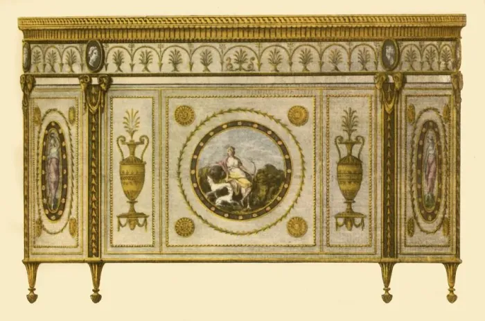 Framed Print : Heritage Images Print: Robert Adam Commode, 1770 Framed Print : Heritage Images Print: Robert Adam Commode, 1770