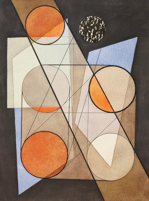 Framed Print : Print of Symmetrical Circles, 1932 Framed Print : Print of Symmetrical Circles, 1932