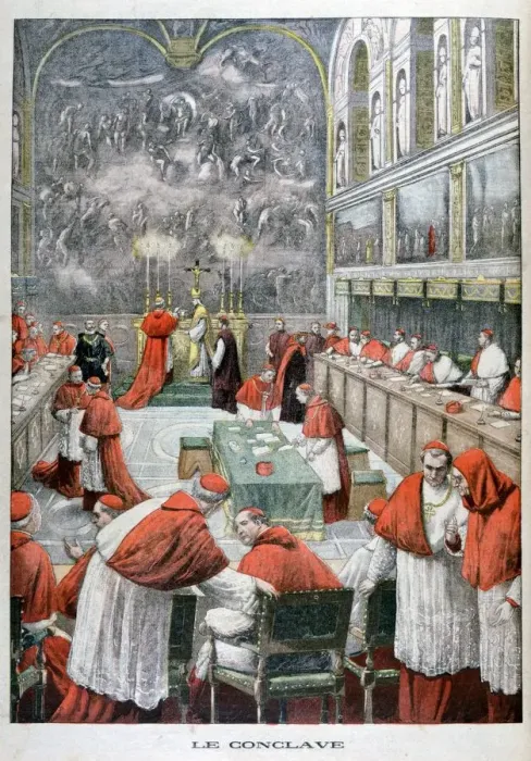 Framed Print : Print of The Conclave, 1903 Framed Print : Print of The Conclave, 1903