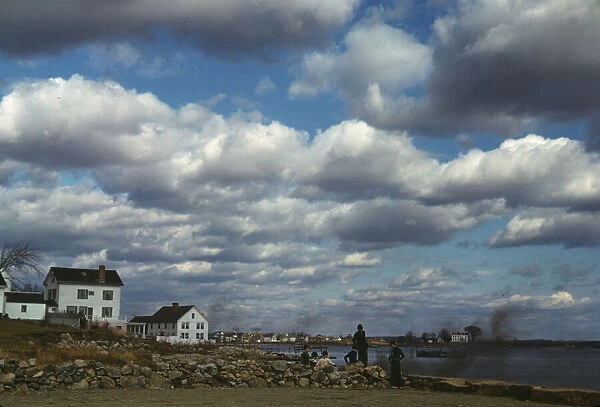 Connecticut town on the sea, probably Stonington, 1940. Creator: Jack Delano