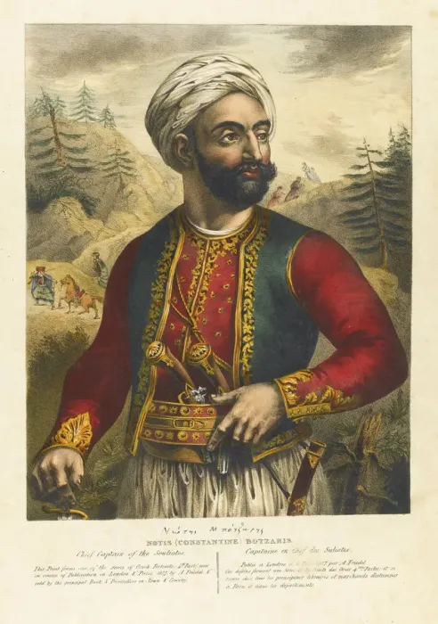 Framed Print : Constantine Botsaris Print, Greek Revolutionary Leader Framed Print : Constantine Botsaris Print, Greek Revolutionary Leader