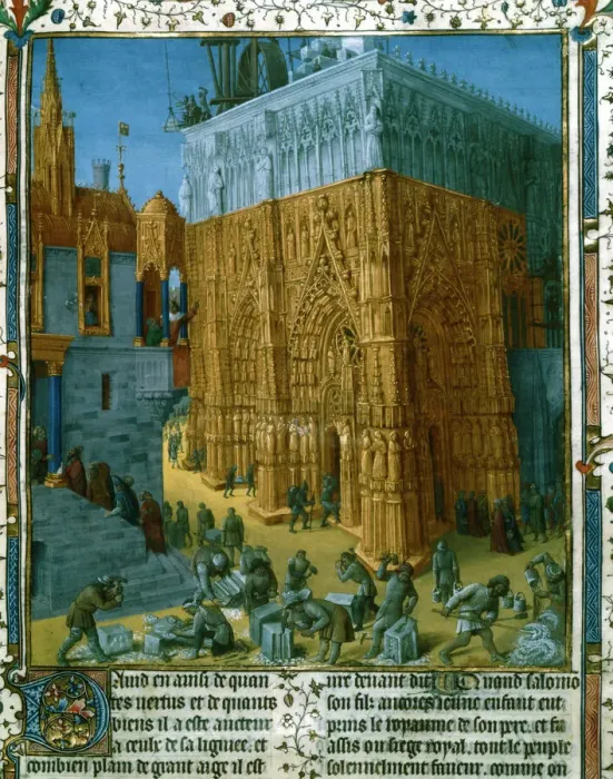 Framed Print : Construction of the Temple at Jerusalem Print Framed Print : Construction of the Temple at Jerusalem Print