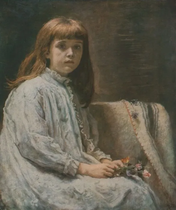Framed Print : John Everett Millais' The Convalescent, 1875 Print Framed Print : John Everett Millais' The Convalescent, 1875 Print