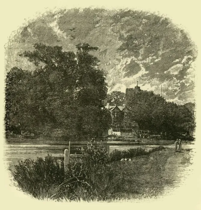 Framed Print : Heritage Images Print: Cookham on the River Thames, 1898 Framed Print : Heritage Images Print: Cookham on the River Thames, 1898