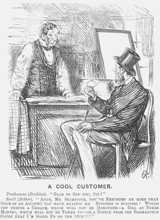 Framed Print : A Cool Customer Print, 1871 Framed Print : A Cool Customer Print, 1871