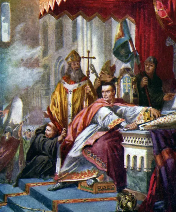 Framed Print : Coronation of William the Conqueror Print Framed Print : Coronation of William the Conqueror Print