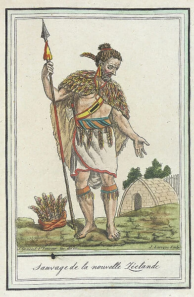 Costumes de Différents Pays, Sauvage de la Nouvelle Zéelande, c1797. Creators: Jacques Grasset de Saint-Sauveur, LF Labrousse
