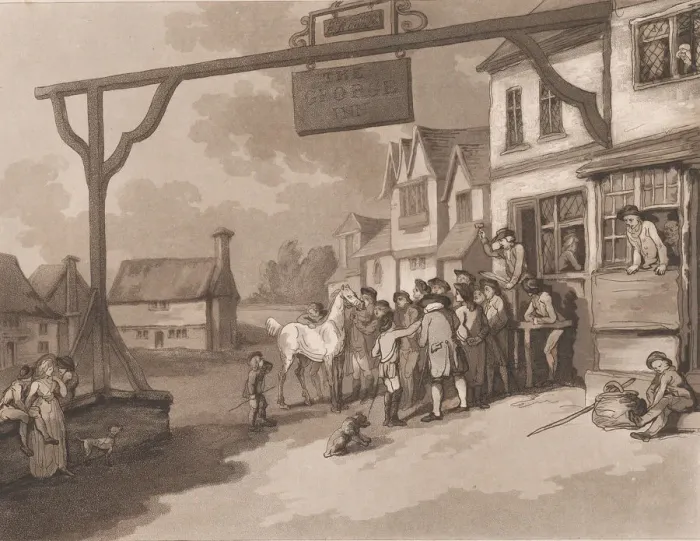 Framed Print : Crawley, An Excursion to Brighthelmstone Print, 1790 Framed Print : Crawley, An Excursion to Brighthelmstone Print, 1790