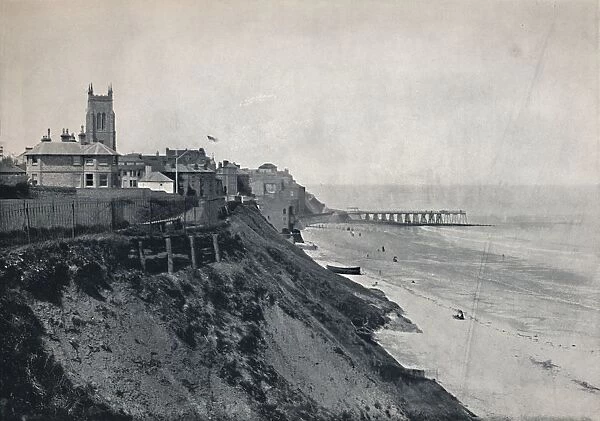 Cromer - Showing the Church on the Cliffs, 1895