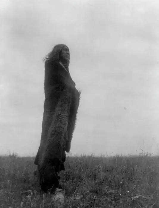 Framed Print : Crying to the Spirits Print, Hidatsa Indian, c1908 Framed Print : Crying to the Spirits Print, Hidatsa Indian, c1908