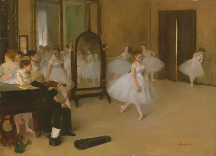 Framed Print : Edgar Degas' The Dancing Class Print, ca. 1870 Framed Print : Edgar Degas' The Dancing Class Print, ca. 1870