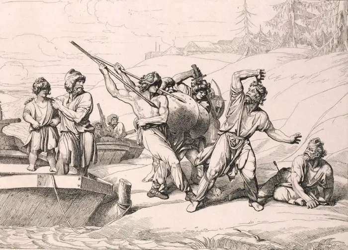 Framed Print : The Death of Askold and Dir Print, 1832 Framed Print : The Death of Askold and Dir Print, 1832