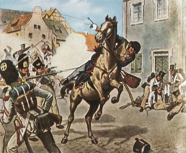 Death of Major von Schill, 31 May 1809, (1936). Creator: Unknown