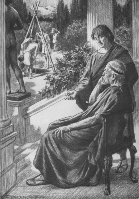 Framed Print : Demetrius Solves A Difficult Problem Print, 1917