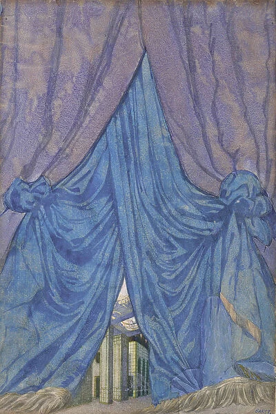 Design of curtain for the ballet Sleeping beauty by P. Tchaikovsky, 1921