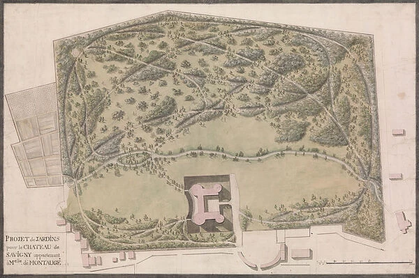 Design for the Gardens of the Chateau de Savigny-les-Beaune, ca. 1782-90