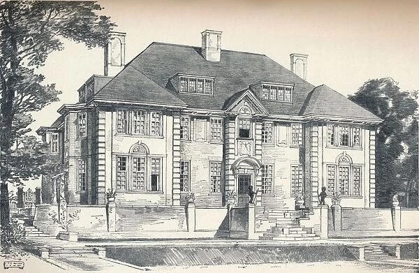 Design for a house at Hampstead By C. H. B. Quennell, c1913