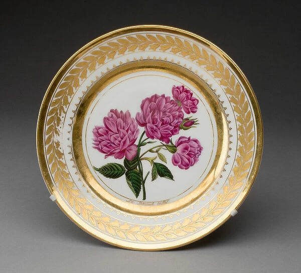 Dessert Plate, Moscow, 1826. Creator: Prince Iusupov Porcelain Factory