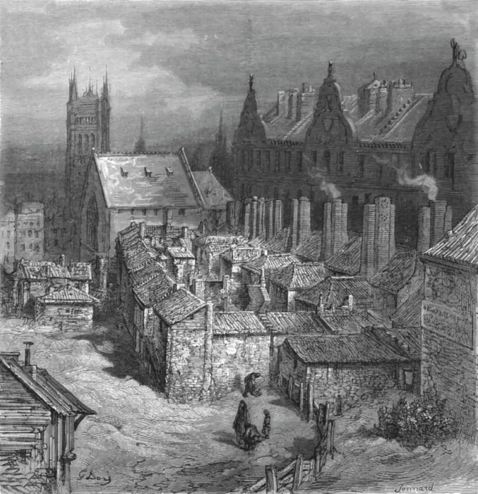 Framed Print : The Devils Acre - Westminster, 1872 Print by Gustave Doré Framed Print : The Devils Acre - Westminster, 1872 Print by Gustave Doré