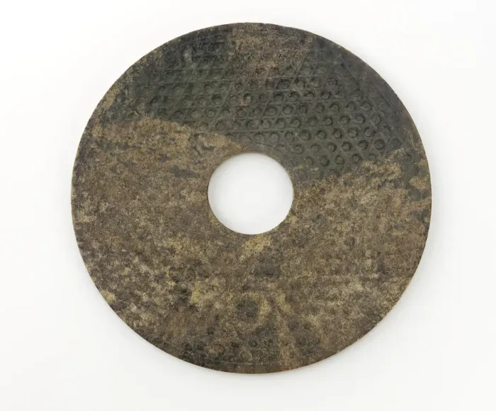 Framed Print : Print of Eastern Zhou Disk (bi) with knobs