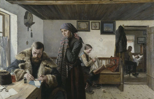Doctor Home Visit. Found in the collection of Nationalmuseum Stockholm