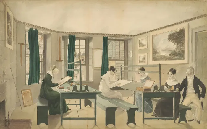 Framed Print : The Drawing Class Print Framed Print : The Drawing Class Print