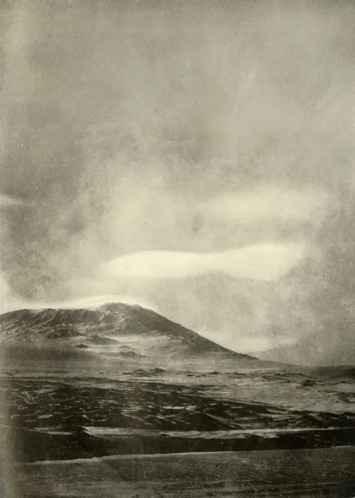 Framed Print : Dumb-Bell Cloud Above Erebus Print, 1909 Framed Print : Dumb-Bell Cloud Above Erebus Print, 1909