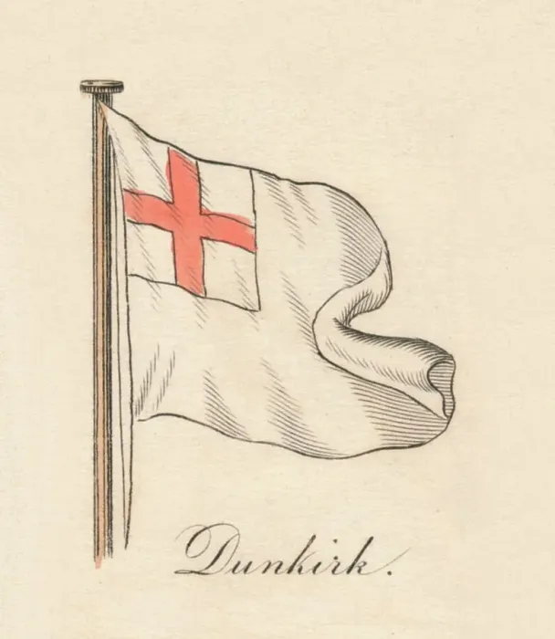 Framed Print : Dunkirk Naval Print, 1838 Framed Print : Dunkirk Naval Print, 1838