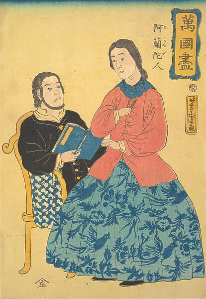 Dutchmen, 1860. Creator: Utagawa Yoshitora
