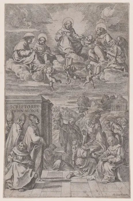 Framed Print : Ecclesiastics Print, c1650 Framed Print : Ecclesiastics Print, c1650