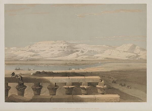 Egypt and Nubia, Volume I: Libyan Chain of Mountains, from the Temple of Luxor, 1847