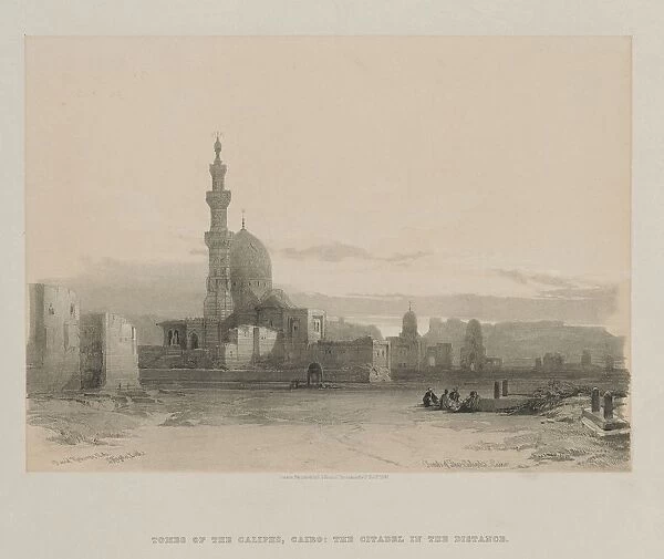 Egypt and Nubia, Volume III: Tombs of the Caliphs, Cairo, 1848. Creator: Louis Haghe (British